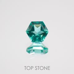 ◇ヘキサゴンカット◇エメラルド(宝石名エメラルド) ザンビア産 0.10ct 識別済[210611006]2.8×2.7mm前後