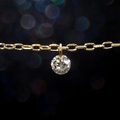 ◇La terre(ラ・テール)◇K18ダイヤモンドチャーム TTLC/SI(宝石名ダイアモンド) 0.061ct 識別済[220515744]2.1x2.1mm前後