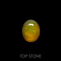 ファイヤーオパール(宝石名ファイヤー・オパール) メキシコ産 0.53ct 識別済[20085103]6.8×5.5mm前後