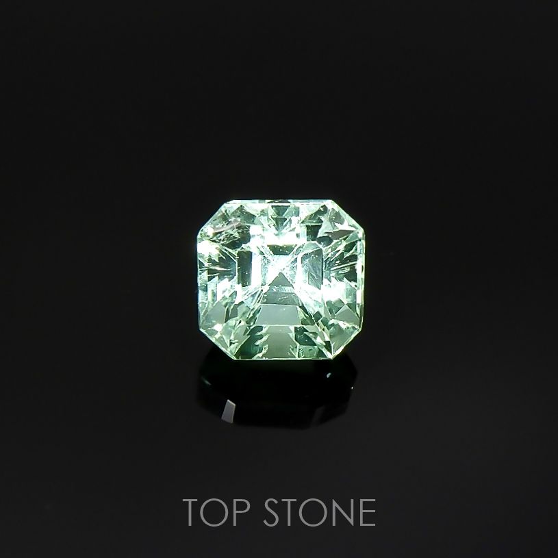 ブルーグリーントルマリン(宝石名トルマリン)アフガニスタン産 1.06ct 識別済[220115304]5.6x5.4mm前後