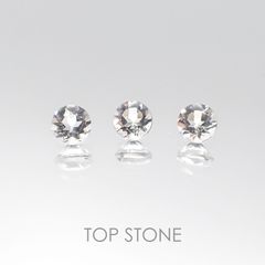 <ランダムセレクト3個セット> 水晶SA ラウンドカット ブラジル産 0.30ct前後[20096074-PAC]3×3mm前後