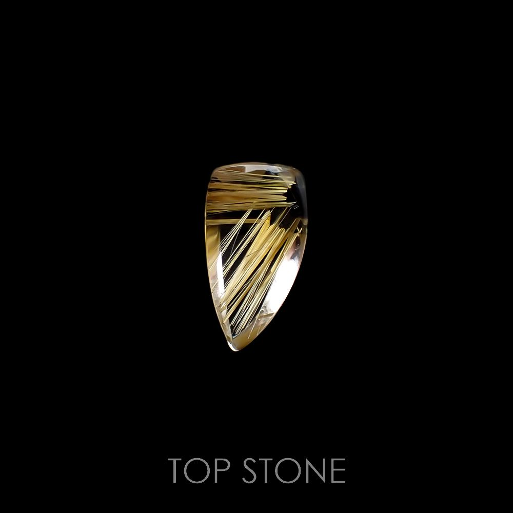 太陽ルチルクォーツ ブラジル産 6.04ct[220716740]18.4x9.8mm前後