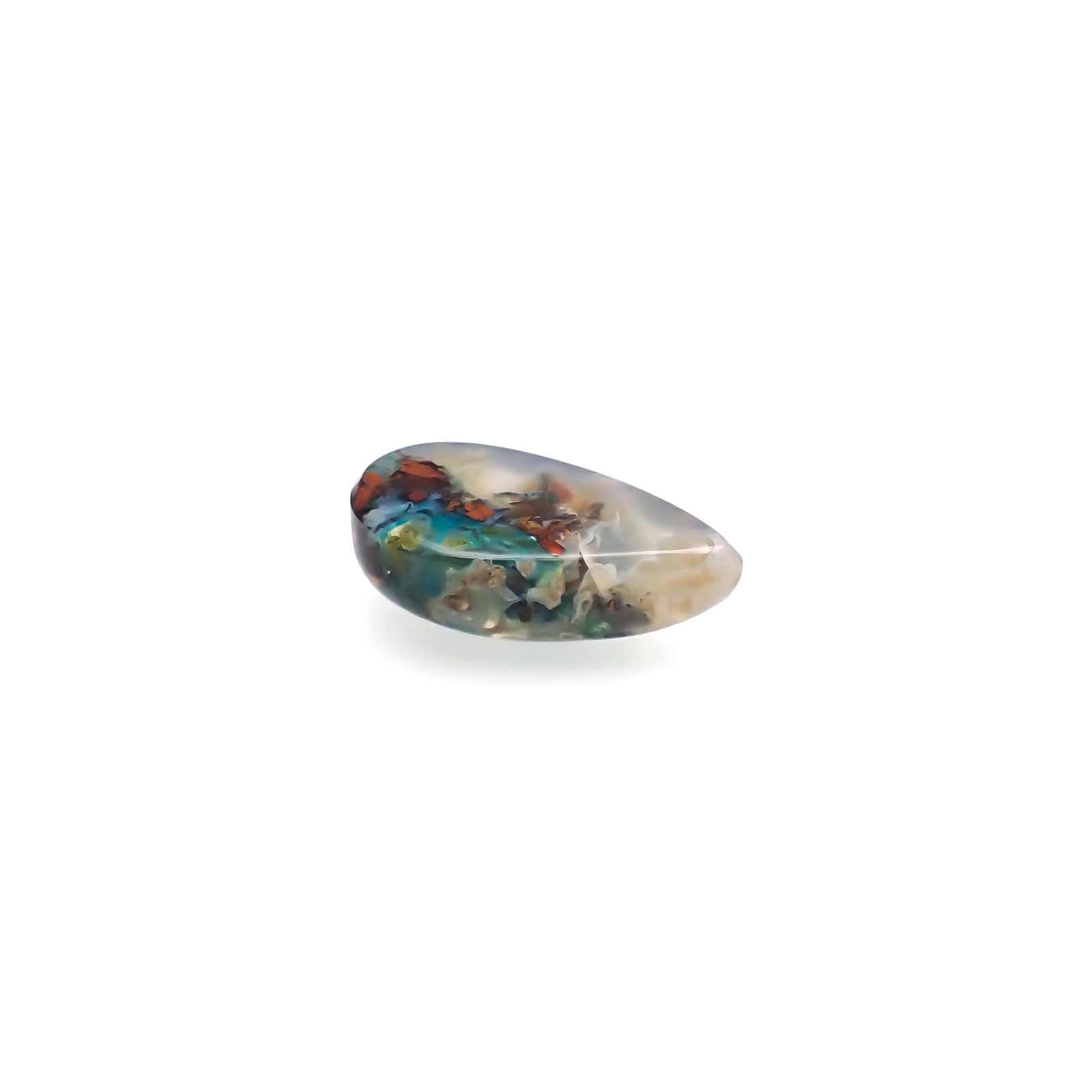 コッパークリソコラインカルセドニー インドネシア産 10.50ct[230722639]19.1x10mm前後