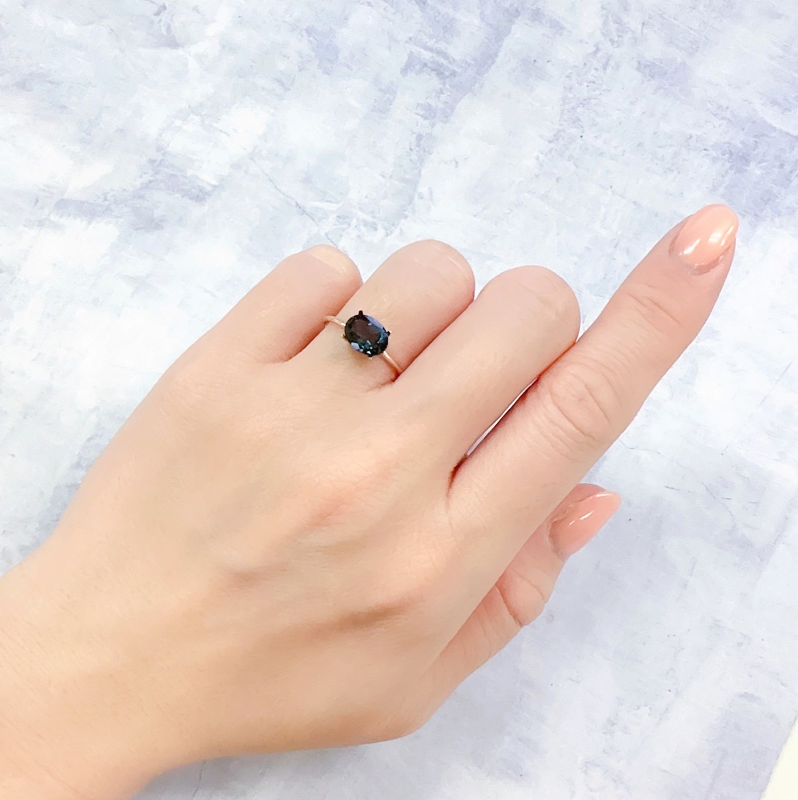 ロンドンブルートパーズ ブラジル産 1.55ct[221219305]8.1x6.1mm前後