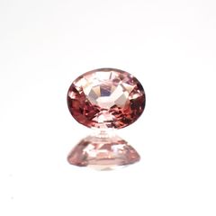 パパラチャサファイア 非加熱(宝石名サファイア/別名パパラチャ・サファイア)スリランカ産 0.41ct GIA鑑付[230421636]4.83x3.96mm前後