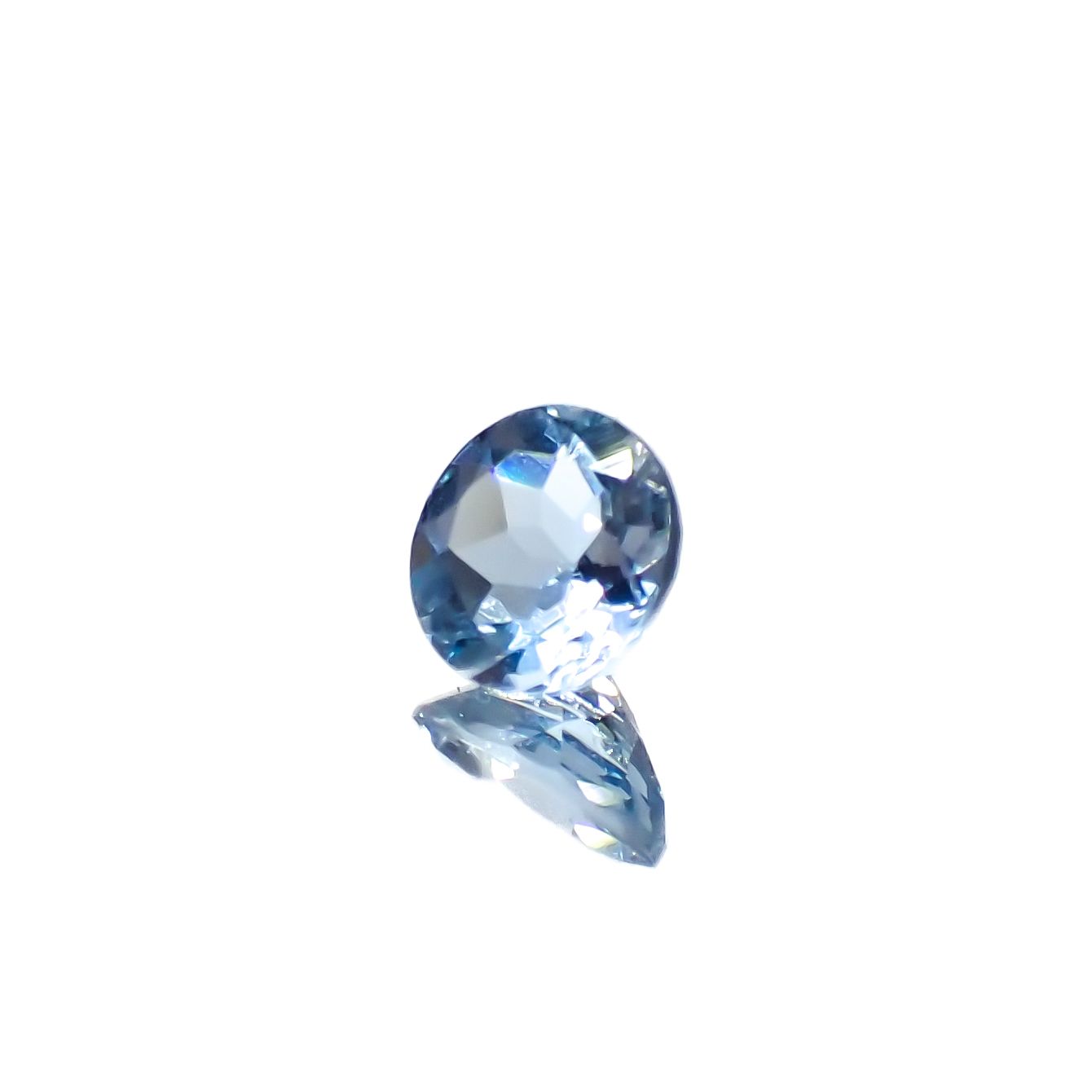 アクアマリン(宝石名アクアマリン)モザンビーク産 0.43ct 識別済[240226013]5x5mm前後