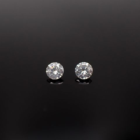 ◇ペアセット◇シルキーダイヤモンド 0.31ct(2pcs合計) / 3.4x3.4mm前後 [260431963]