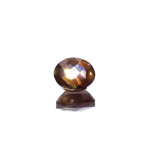 ◇チェッカーカット◇レインボーガーネット 日本・奈良県産 1.65ct[240125542]6.8x5.5mm前後