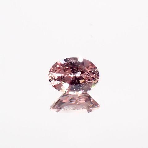パパラチャサファイア(宝石名サファイア/別名パパラチャ・サファイア)スリランカ産 0.126ct ソ付(日独)[221219642]3.53x2.57mm前後