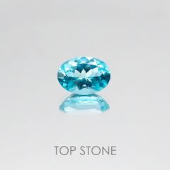 <ランダムセレクト1個販売> アパタイト オーバルカット ブラジル産 0.70ct前後[20074215]7×5mm前後