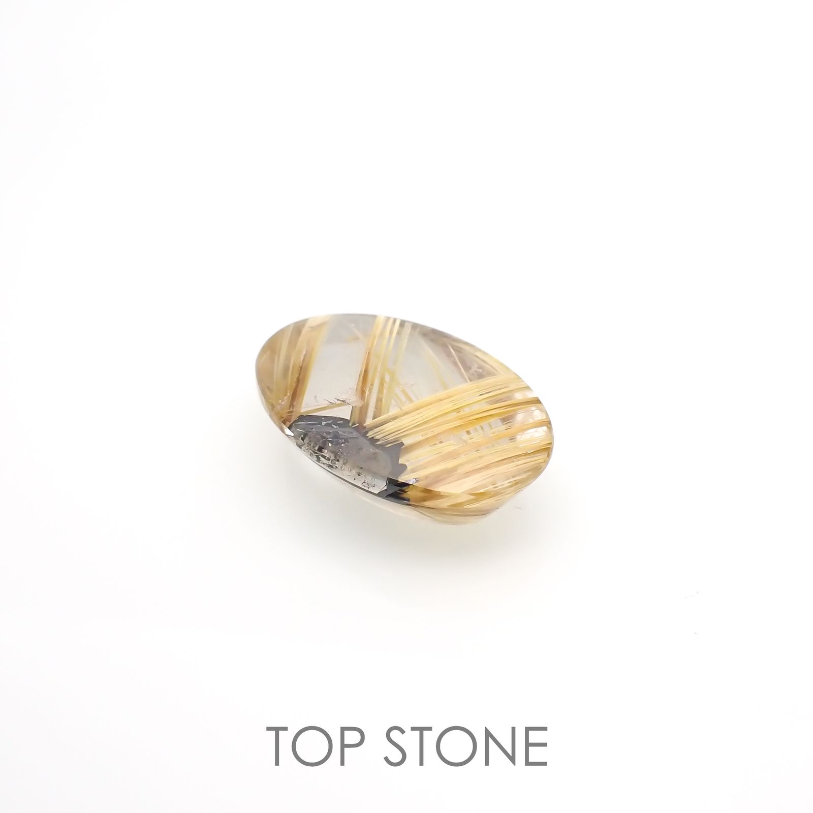 太陽ルチルクォーツ ブラジル産 13.89ct[220716730]20.6x13.9mm前後