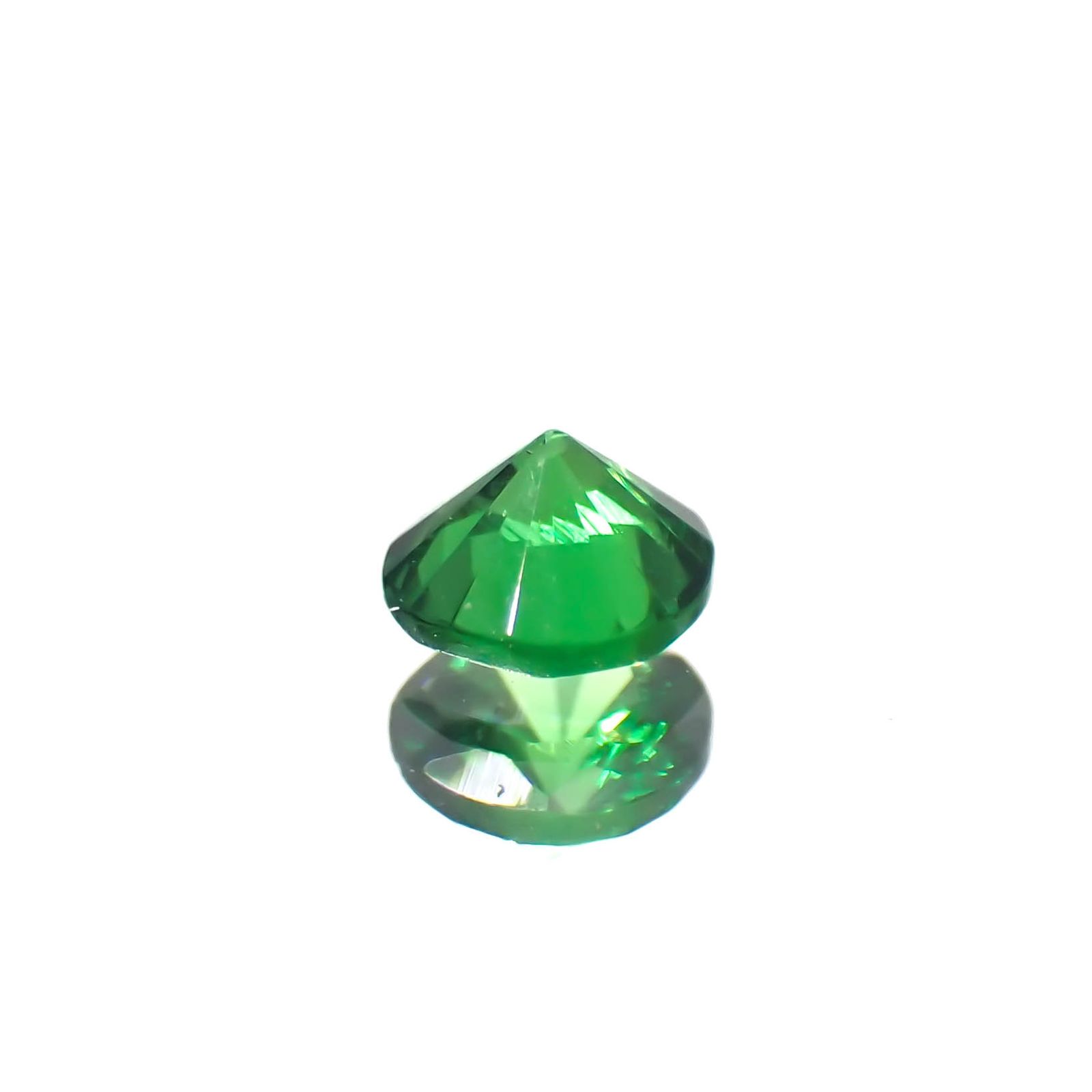 ツァボライト(宝石名グリーン グロッシュラー・ガーネット)タンザニア産 0.15ct 識別済[240226085]3.2x3.2mm前後