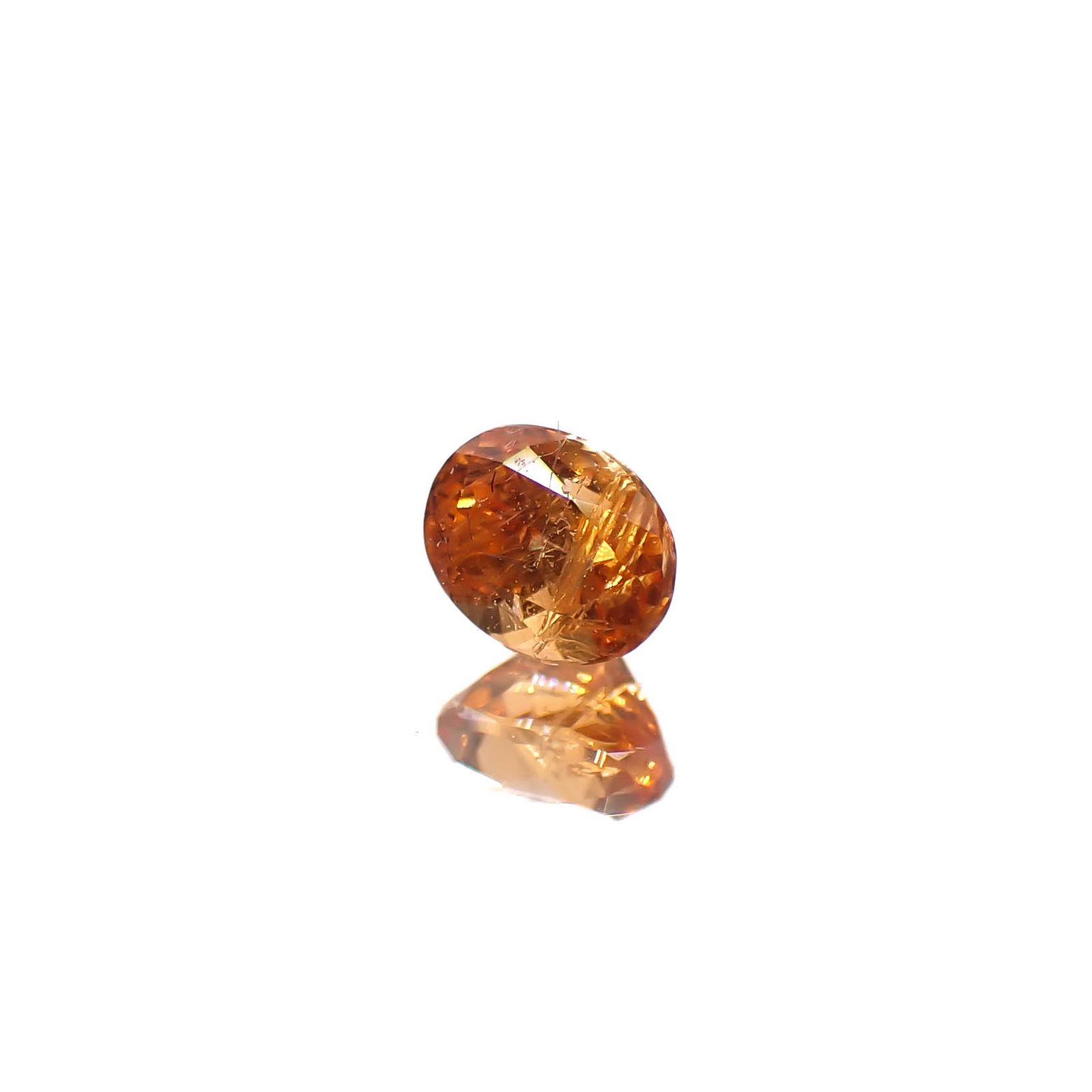 マンダリンガーネット マダガスカル産 0.22ct[240628227]3.5x2.8mm前後