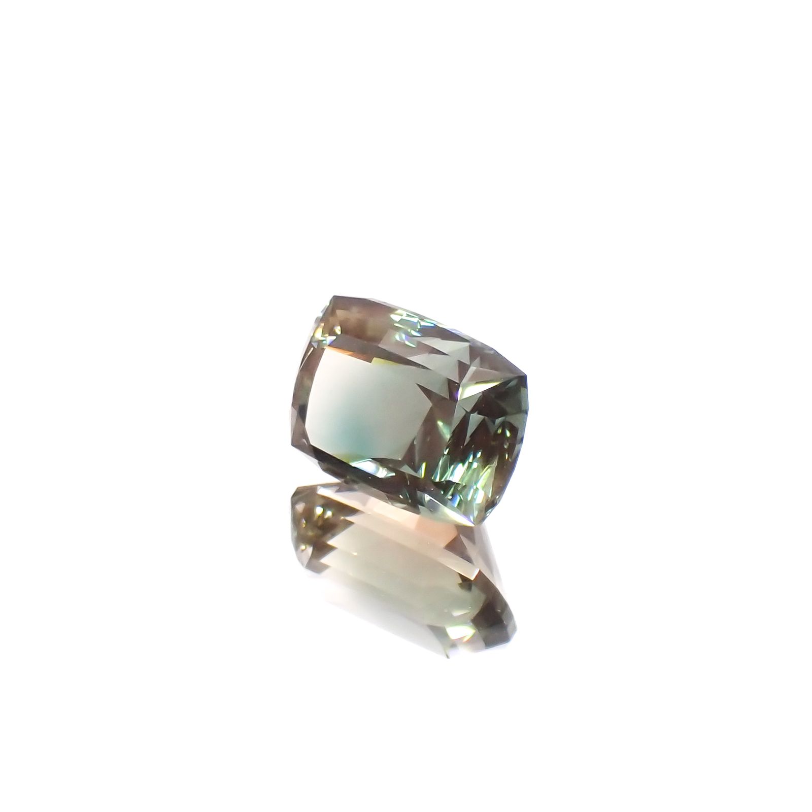 ◇バリオンカット◇バイカラーオレゴンサンストーン アメリカ・オレゴン州産 2.87ct[231224662]9.5x7mm前後