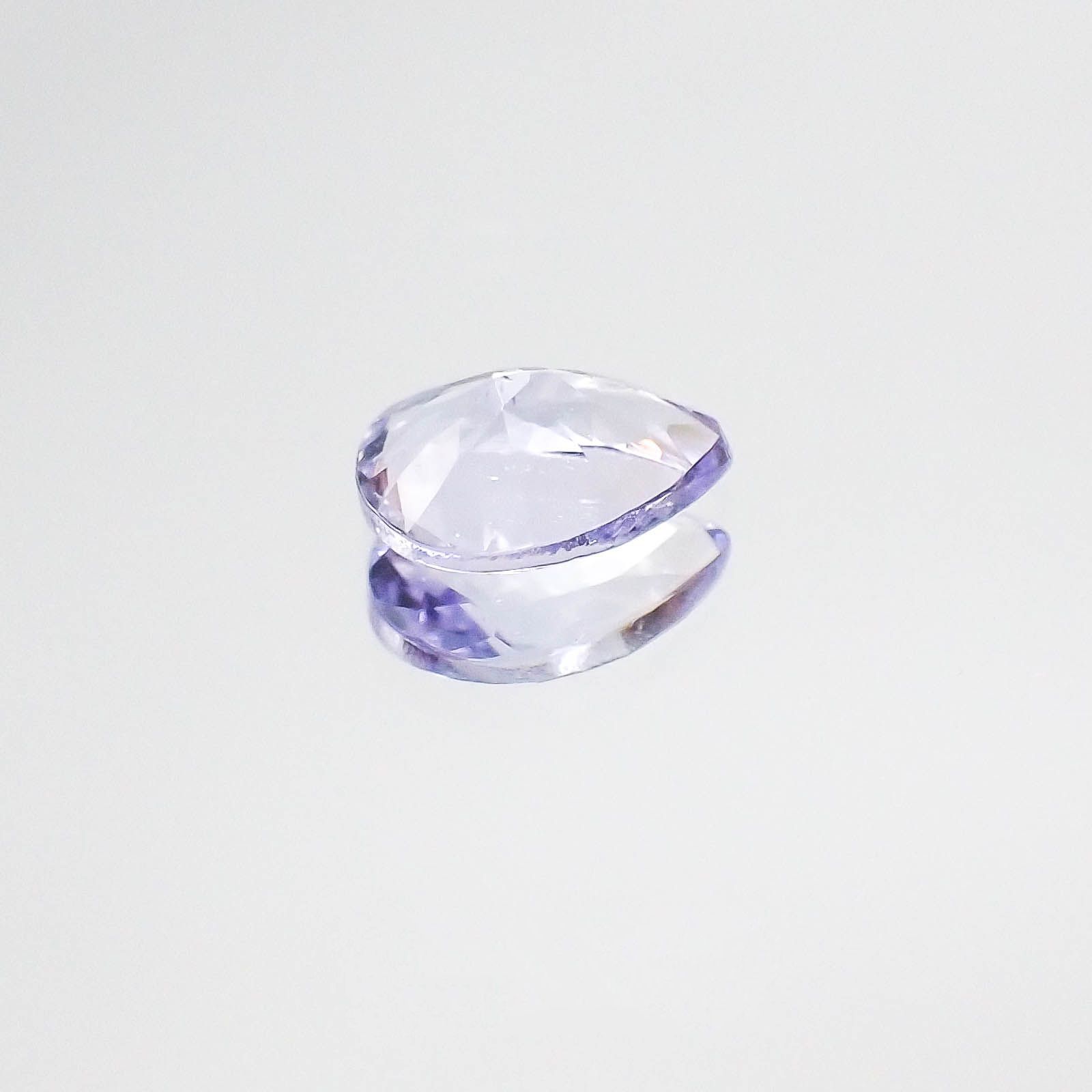 ラベンダーゾイサイト(宝石名ゾイサイト)タンザニア産 0.73ct 識別済[230522018]6.9x5.1mm前後