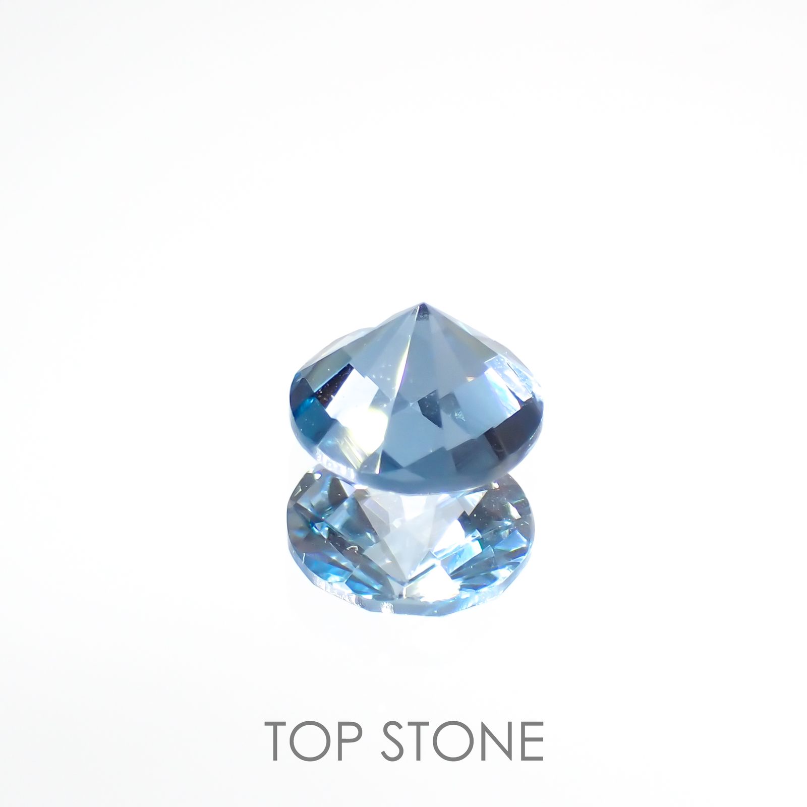 ◇チェッカーカット◇ロンドンブルートパーズ(宝石名ブルー・トパーズ) ブラジル産 1.18ct 識別済[210913043]6.5×6.5mm前後