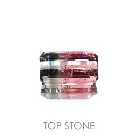バイカラートルマリン(宝石名トルマリン)アフガニスタン産 1.15ct 識別済[221219560]7.9x4.5mm前後