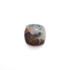コッパークリソコラインカルセドニー インドネシア産 13.92ct[230722636]14.9x14.4mm前後