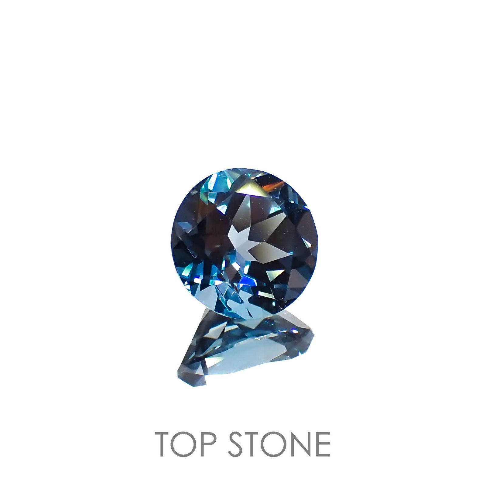 ロンドンブルートパーズ ブラジル産 1.46ct[221219309]6.9x6.9mm前後