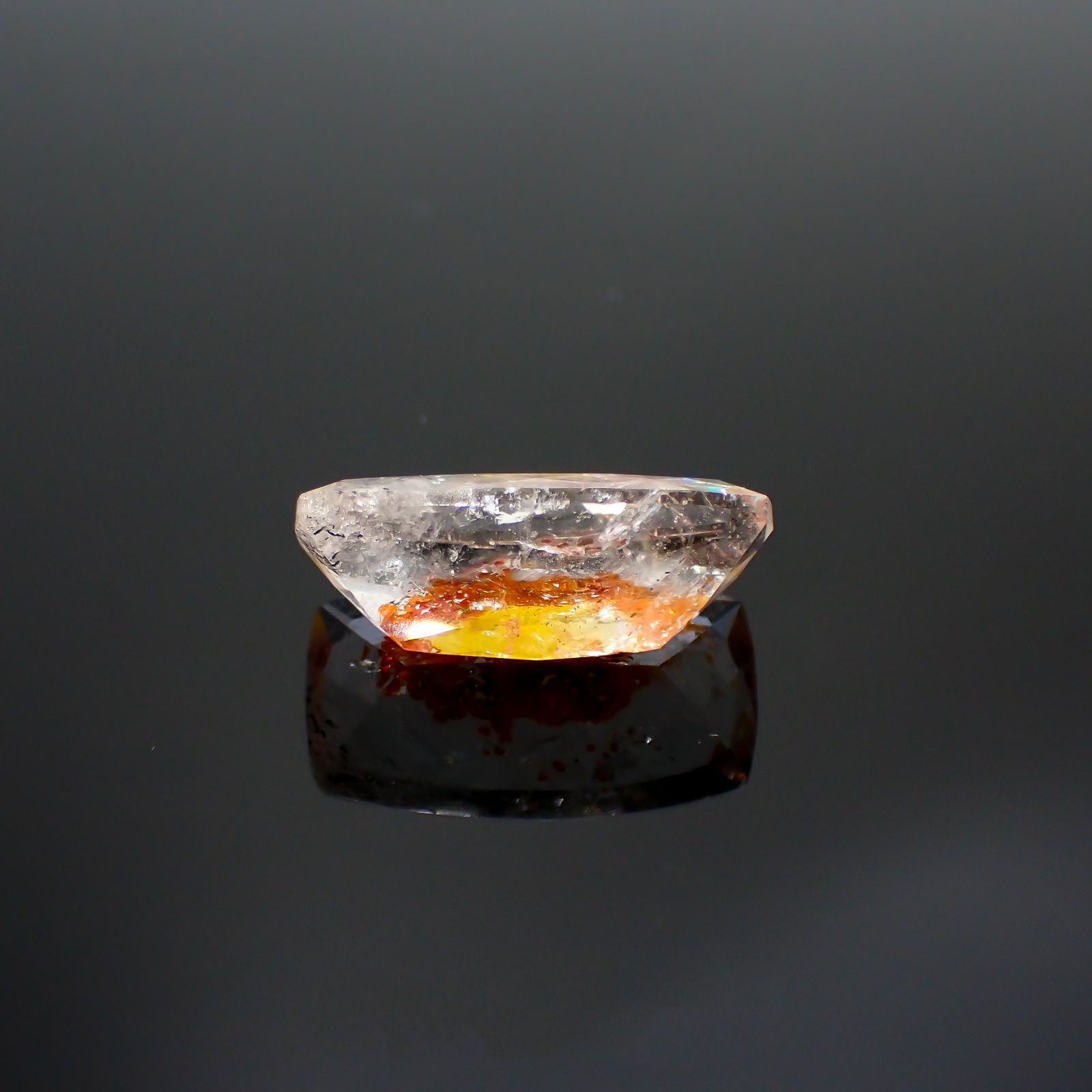 オーロラクォーツ ブラジル・ミナスジェライス産 14.35ct[220114363]22.2x12.6mm前後
