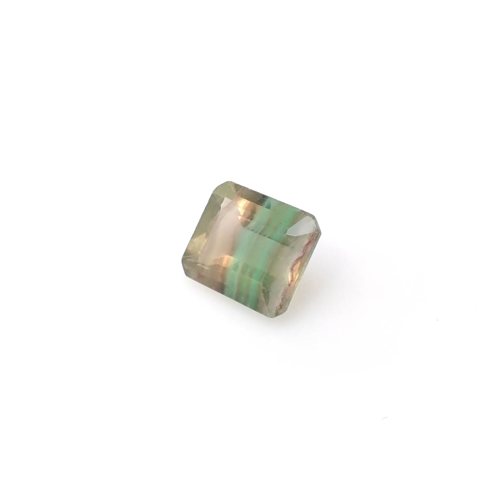バイカラーフローライト フルオレッセンス ブラジル産 3.87ct [250430251]9.8x8mm前後