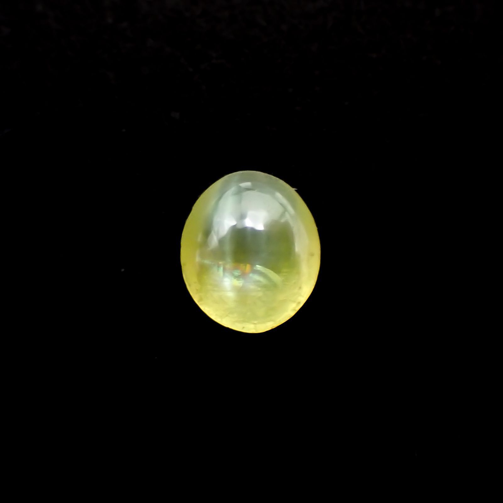 クリソベリルキャッツアイ スリランカ産 0.40ct [221018254]4.4x3.8mm前後