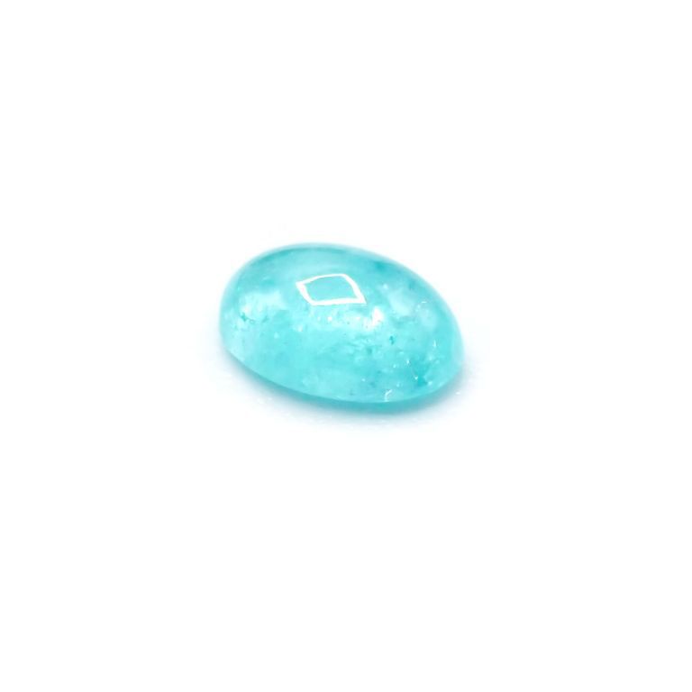 パライバトルマリン(宝石名トルマリン/別名パライバ・トルマリン) ブラジル・キントス鉱山産 0.427ct ソ付(宝貴協)[21016988]5.7×4.0mm前後