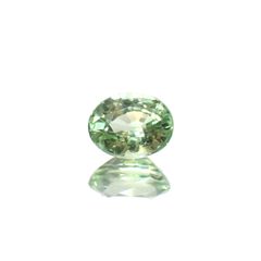ミントガーネット(宝石名グリーン・グロッシュラー・ガーネット)タンザニア産 識別済 0.38ct / 4.6x3.7mm前後 [251023499]
