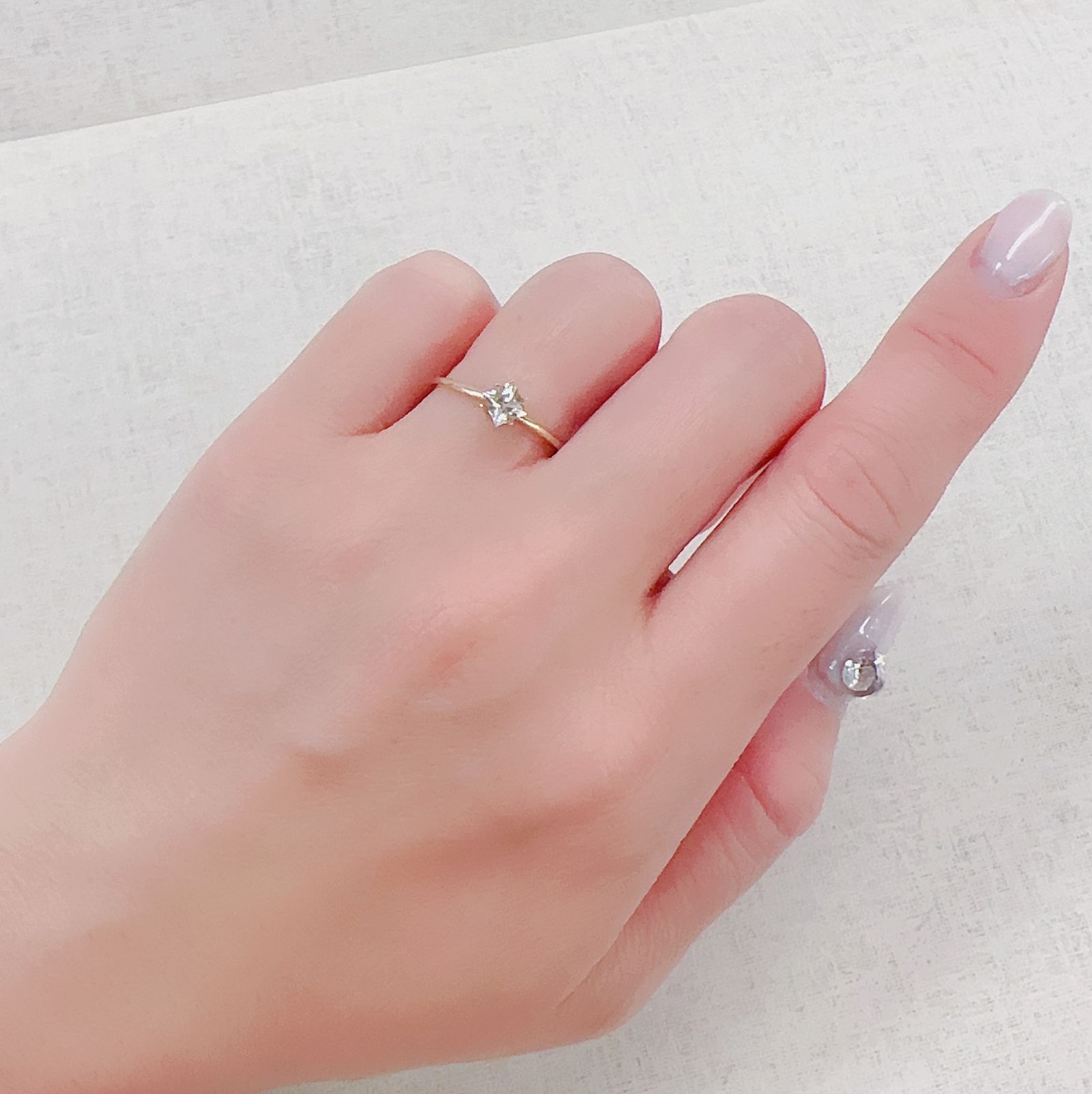 ◇プリンセスカット◇シャンパンカラージルコン スリランカ/カンボジア産 0.56ct[230421645]4x3.9mm前後