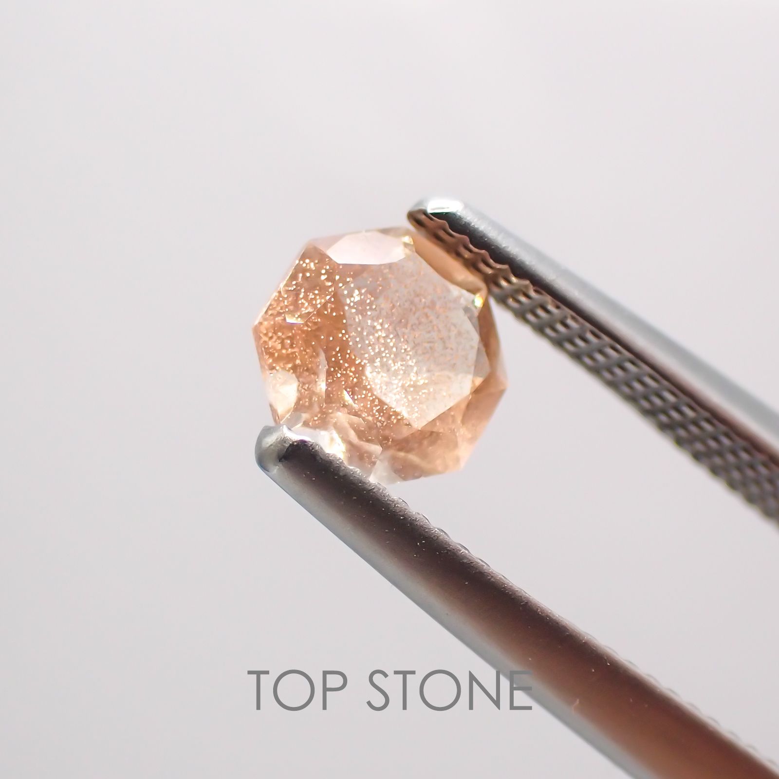 ◇オクタゴンカット◇オレゴンサンストーンSA  アメリカ産 ルース 0.49ct[210210041]5×5mm前後