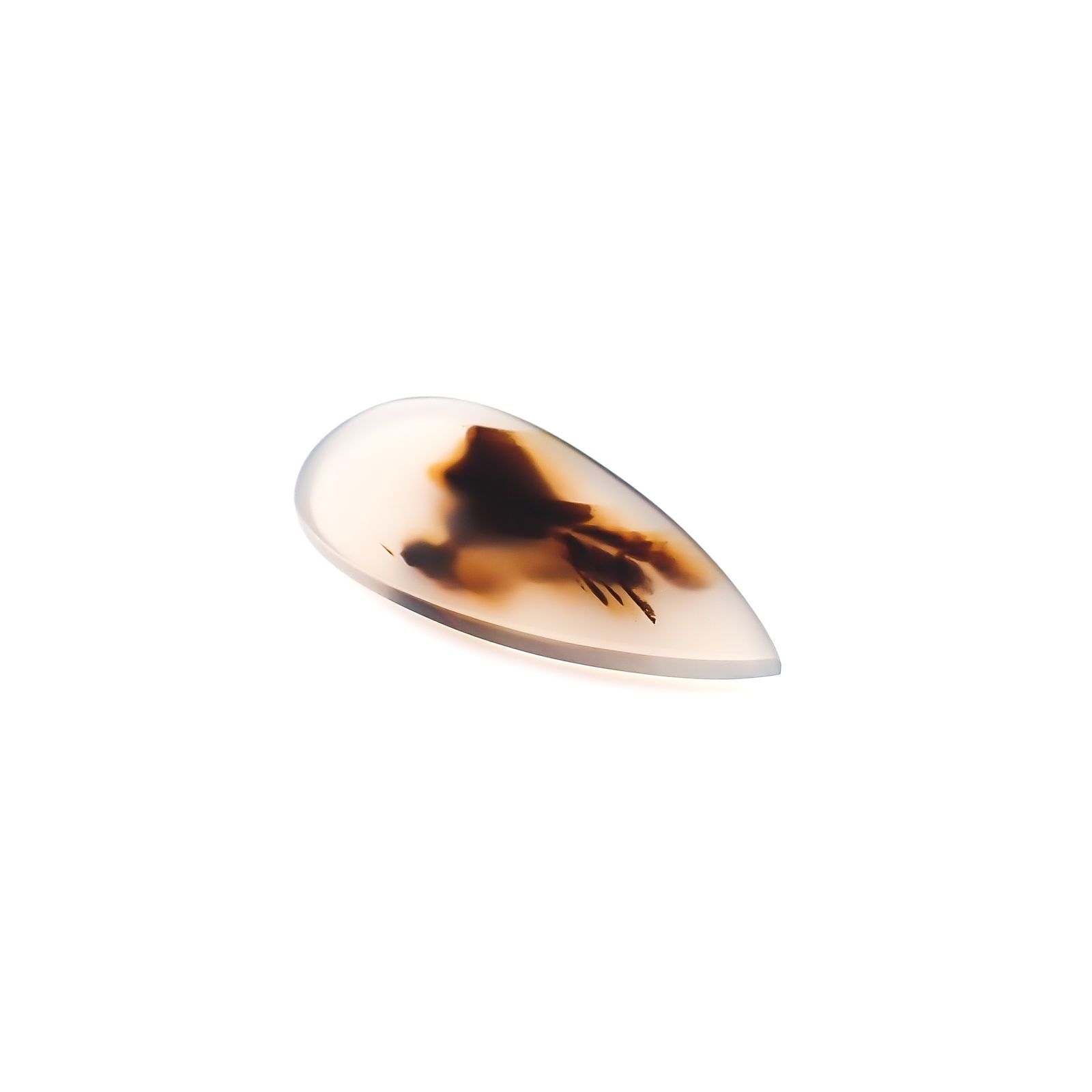 モンタナアゲート アメリカ・モンタナ州産 18.59ct / 35.9x17.9mm前後 [260832766]