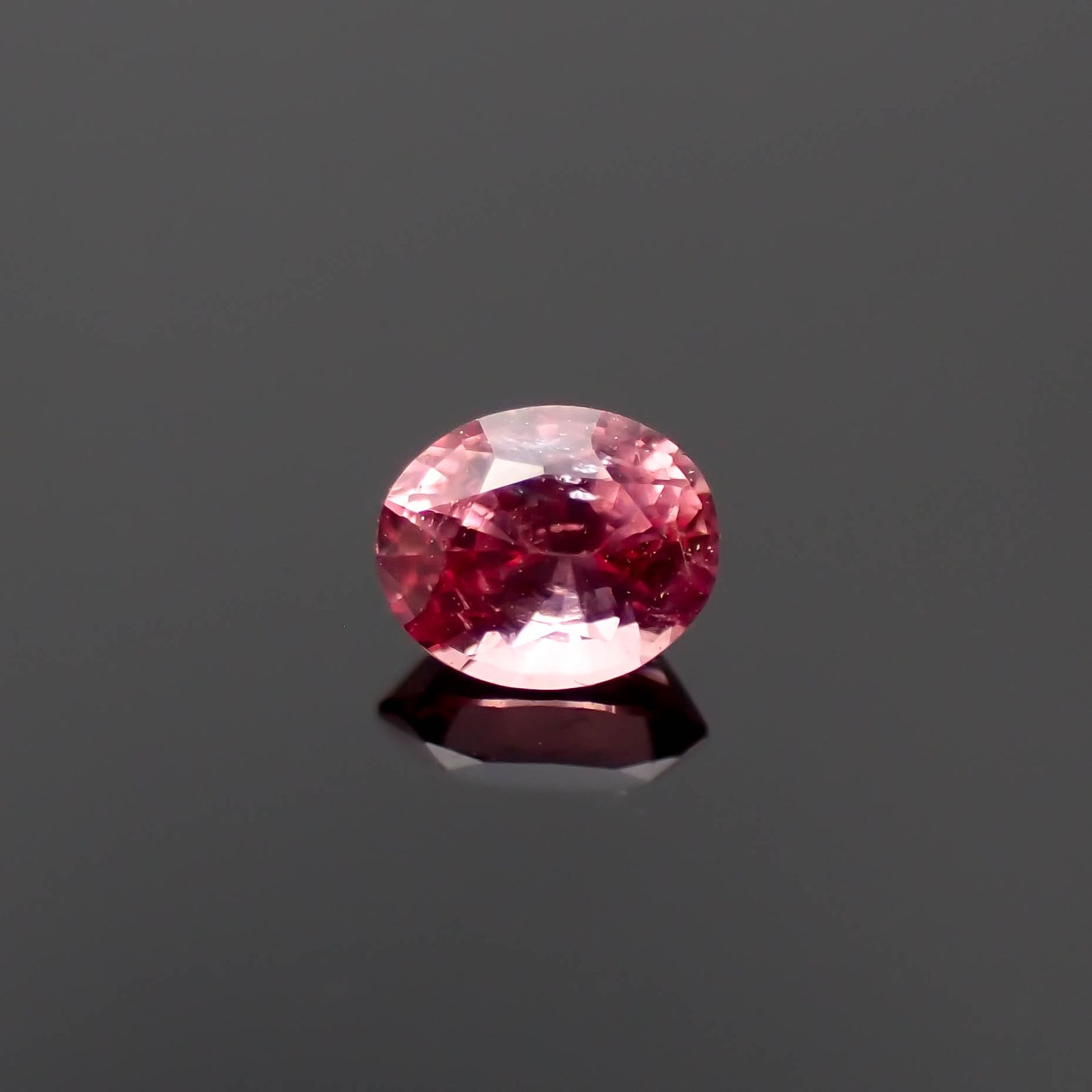 ピンクスピネル パパラチャカラー タンザニア産 0.16ct[230522131]3.4x2.8mm前後