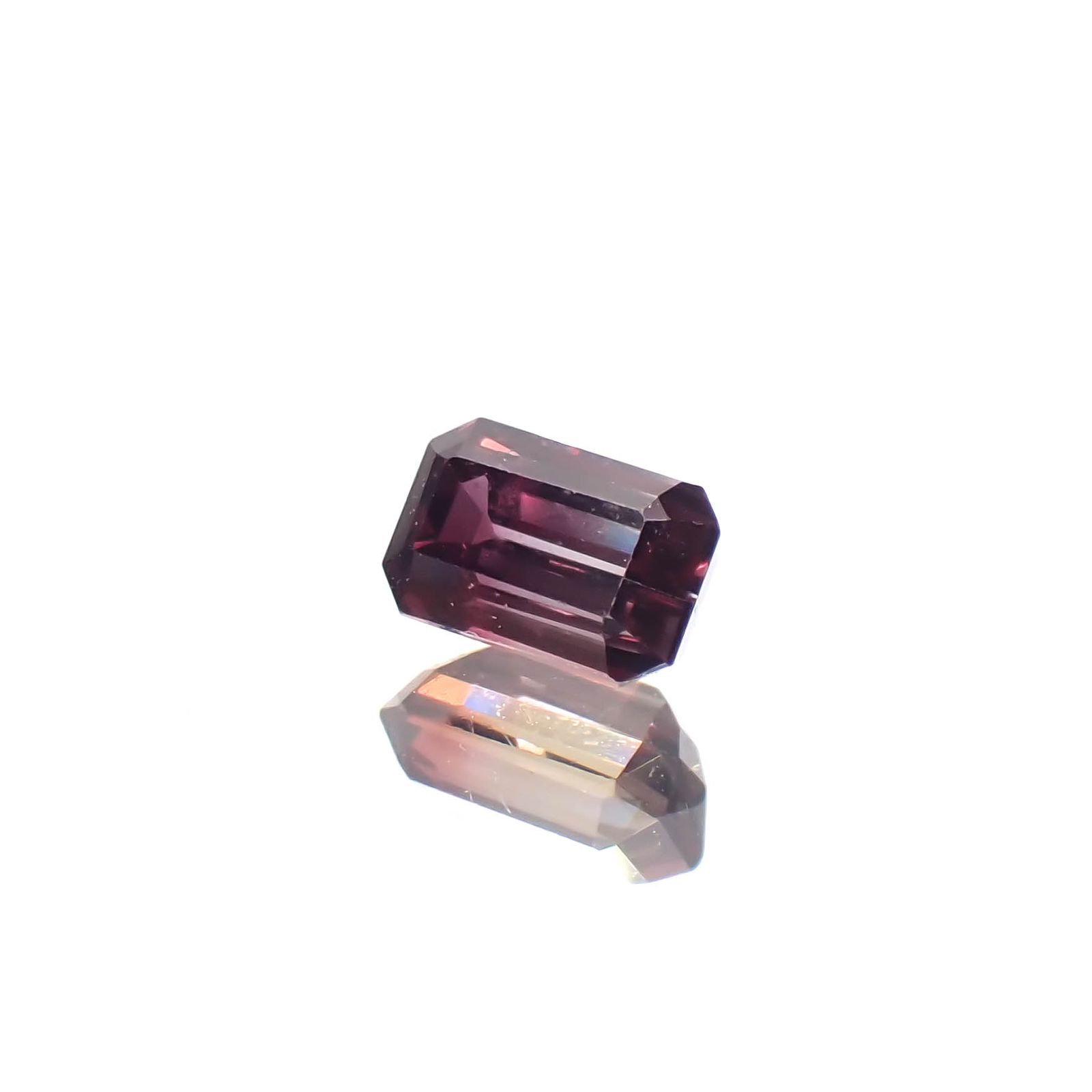 バイカラーサファイア プリンセスカット スリランカ産 0.52ct