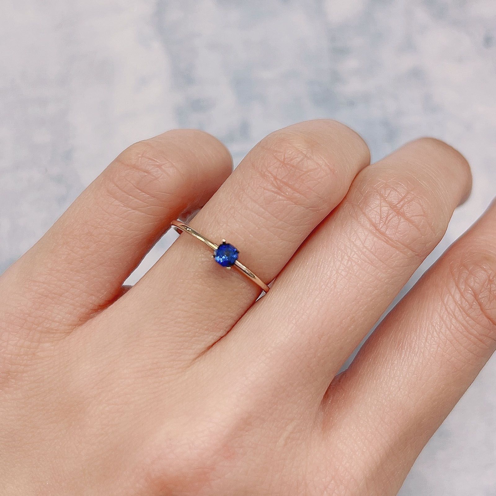 ◇オクタゴンカット◇サファイアSA(宝石名サファイア) マダガスカル産 0.18ct 識別済[21049063]3.2×3.2mm前後