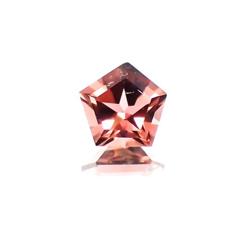 ◇ペンタゴンカット◇ピンクトルマリン SA(宝石名ピンク・トルマリン)ブラジル産 0.43ct 識別済[231124220]5.2x5.2mm前後