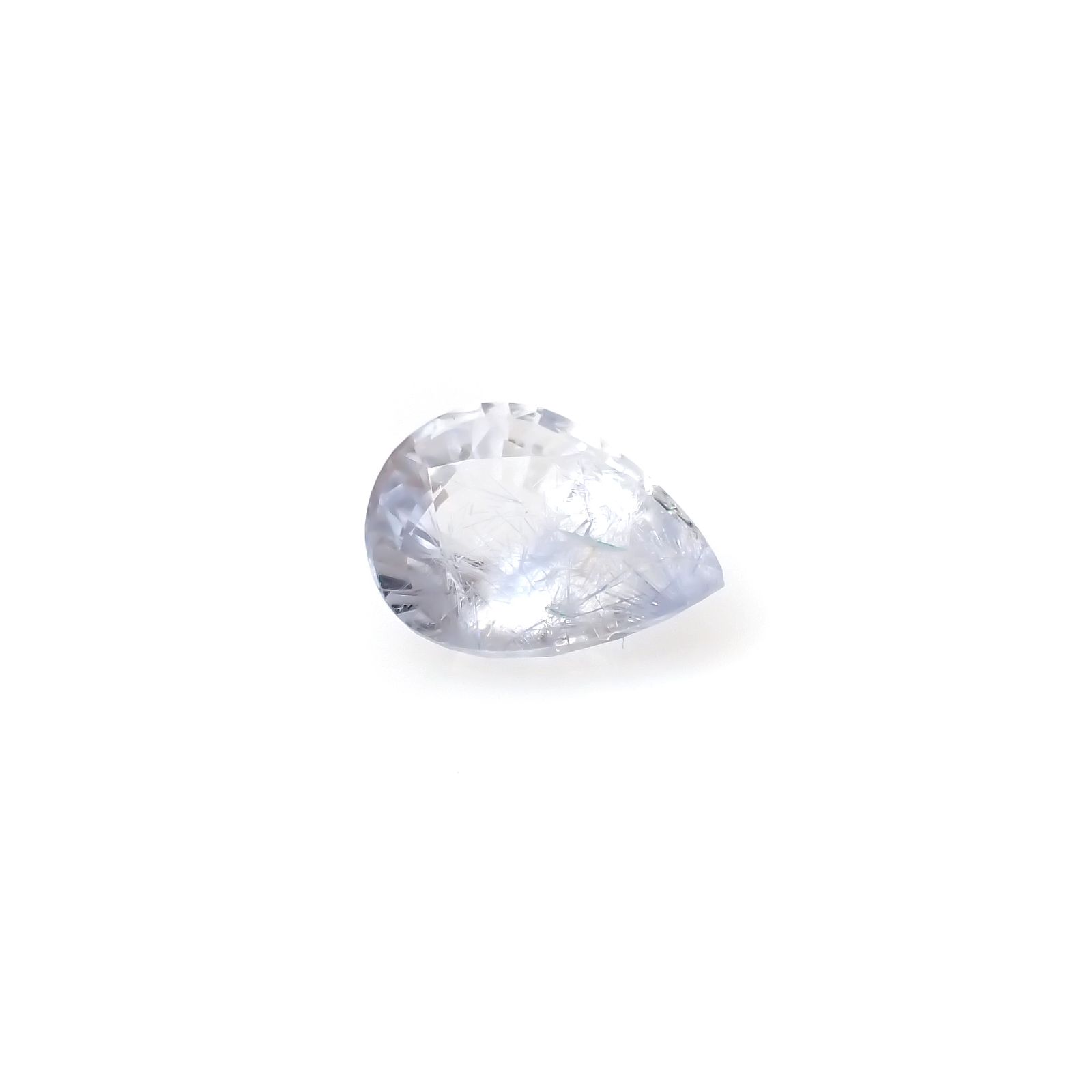 デュモルチェライトインクォーツ ブラジル産 1.75ct[240125654]9.4x6.8mm前後