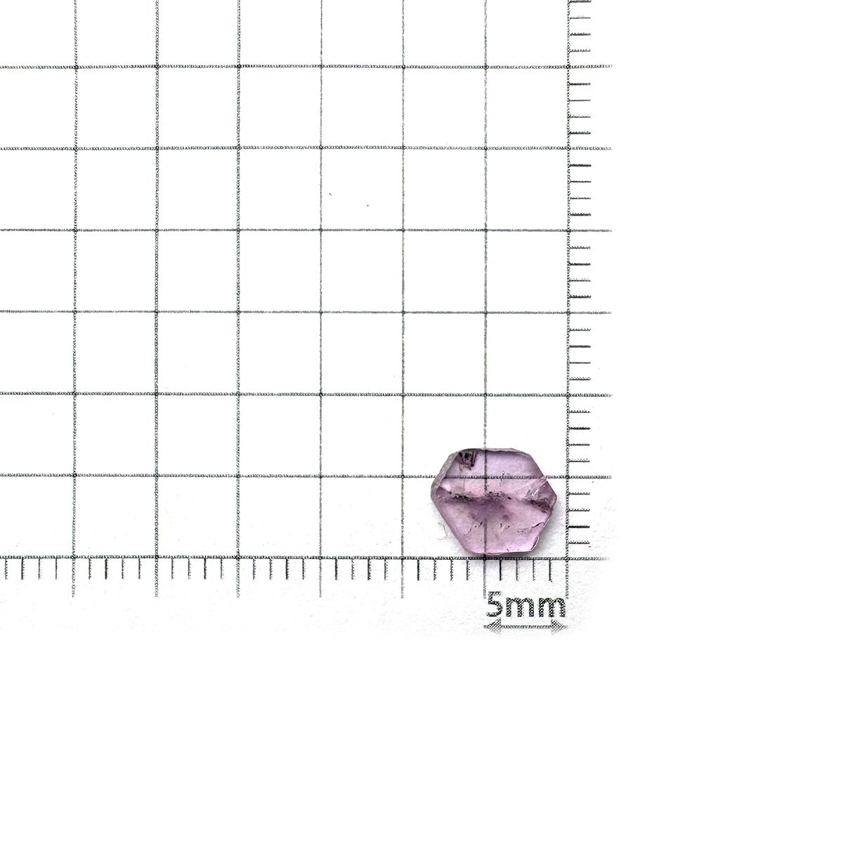 トラピッチェピンクサファイア 原石スライス パキスタン・カシミール地方産 0.72ct[240627855]6.8x6.5mm前後