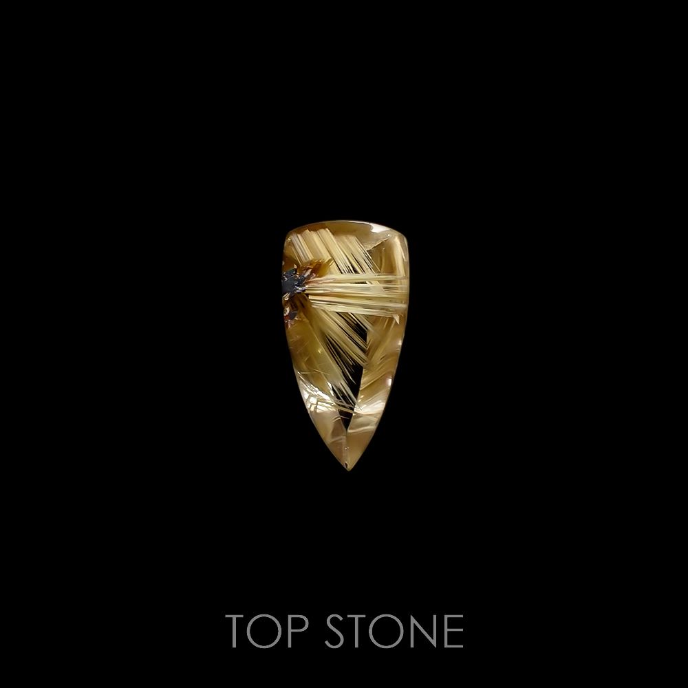 太陽タイチンルチルクォーツ ブラジル産 5.98ct[220716741]19.3x9.7mm前後