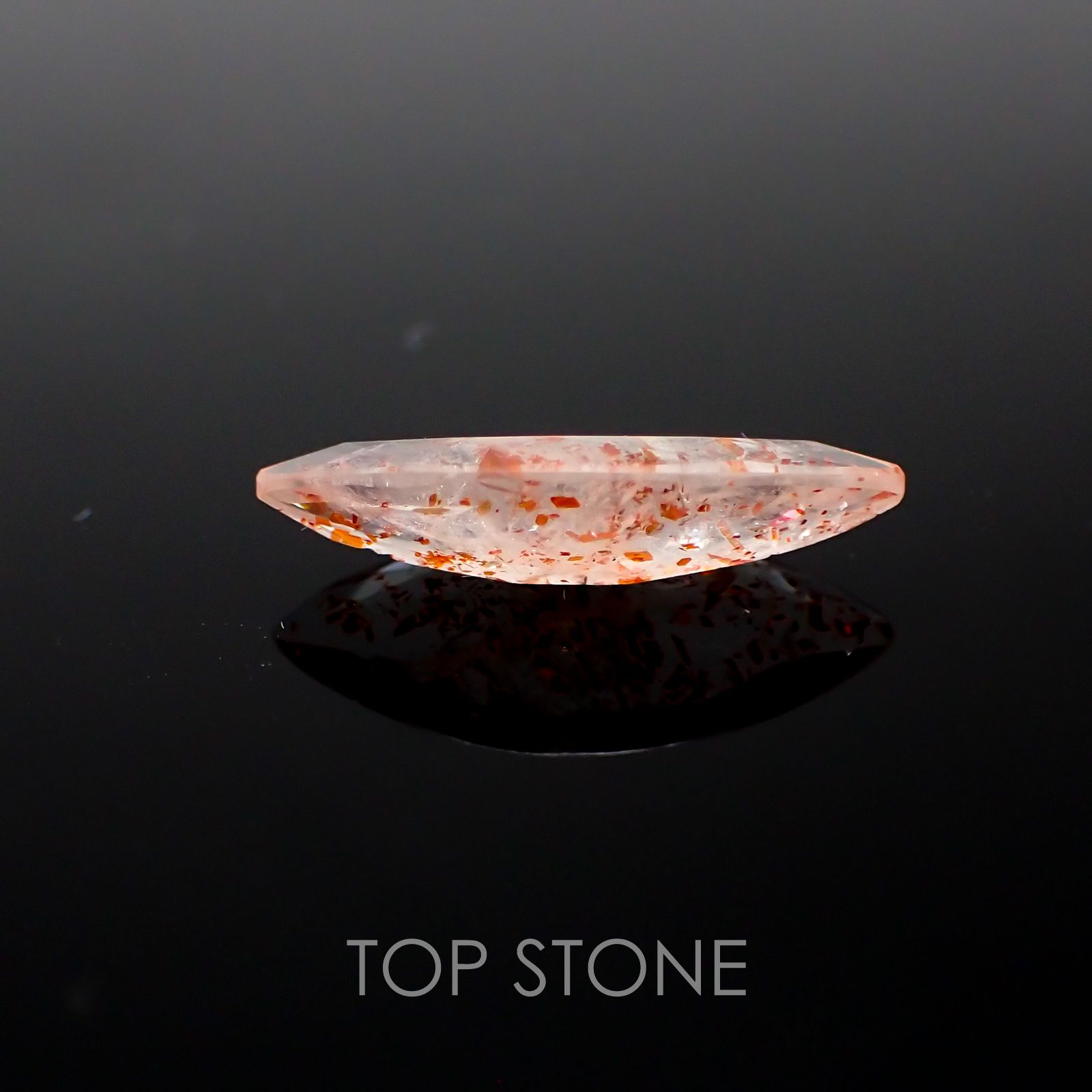 イリュージョンサンストーン(宝石名フェルドスパー) タンザニア産 2.34ct 識別済[210310197]16.9×6.9mm前後