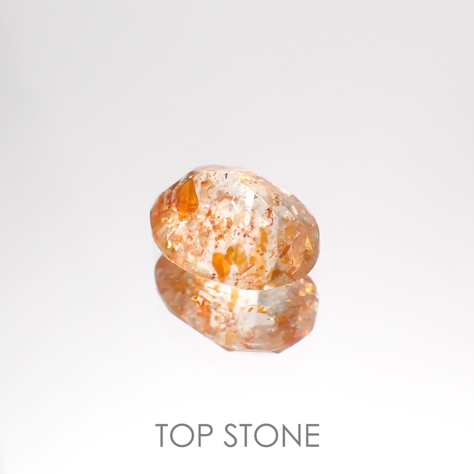 イリュージョンサンストーン インド産 1.74ct[220114218]9.1x6.9mm前後