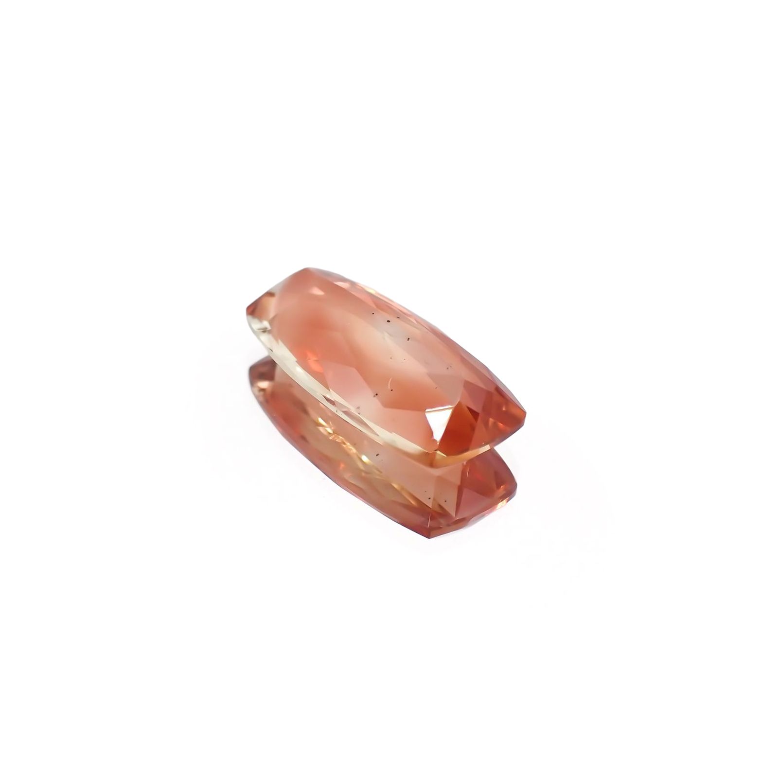 オレゴンサンストーン(宝石名ラブラドライト・サンストーン)アメリカ・オレゴン州産 ソ付(彩珠) 4.416ct / 16.4x8.3mm前後 [230622268]