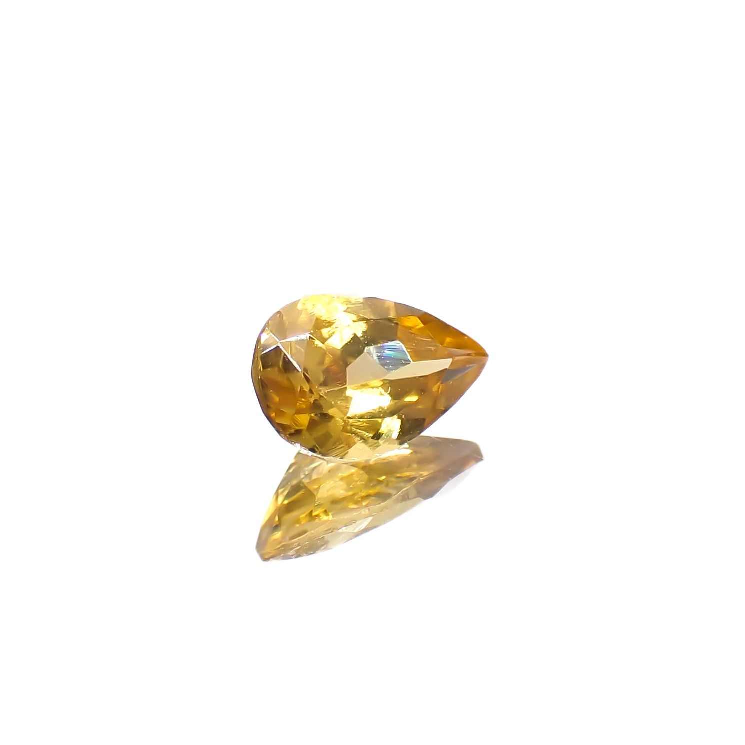 イエロージルコン スリランカ/カンボジア産 0.61ct[240728526]6.5x4.2mm前後