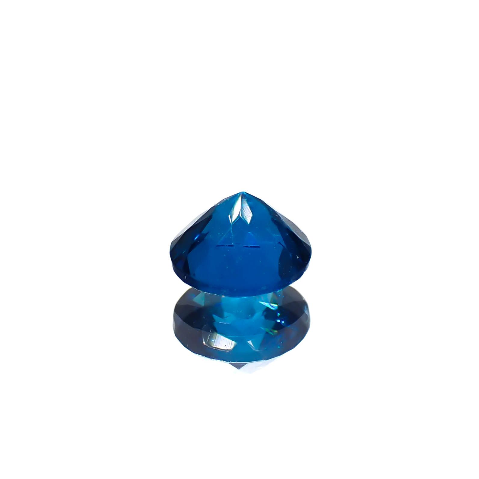 ディープブルーアパタイト マダガスカル産 0.37ct[240828633]4.5x4.4mm前後