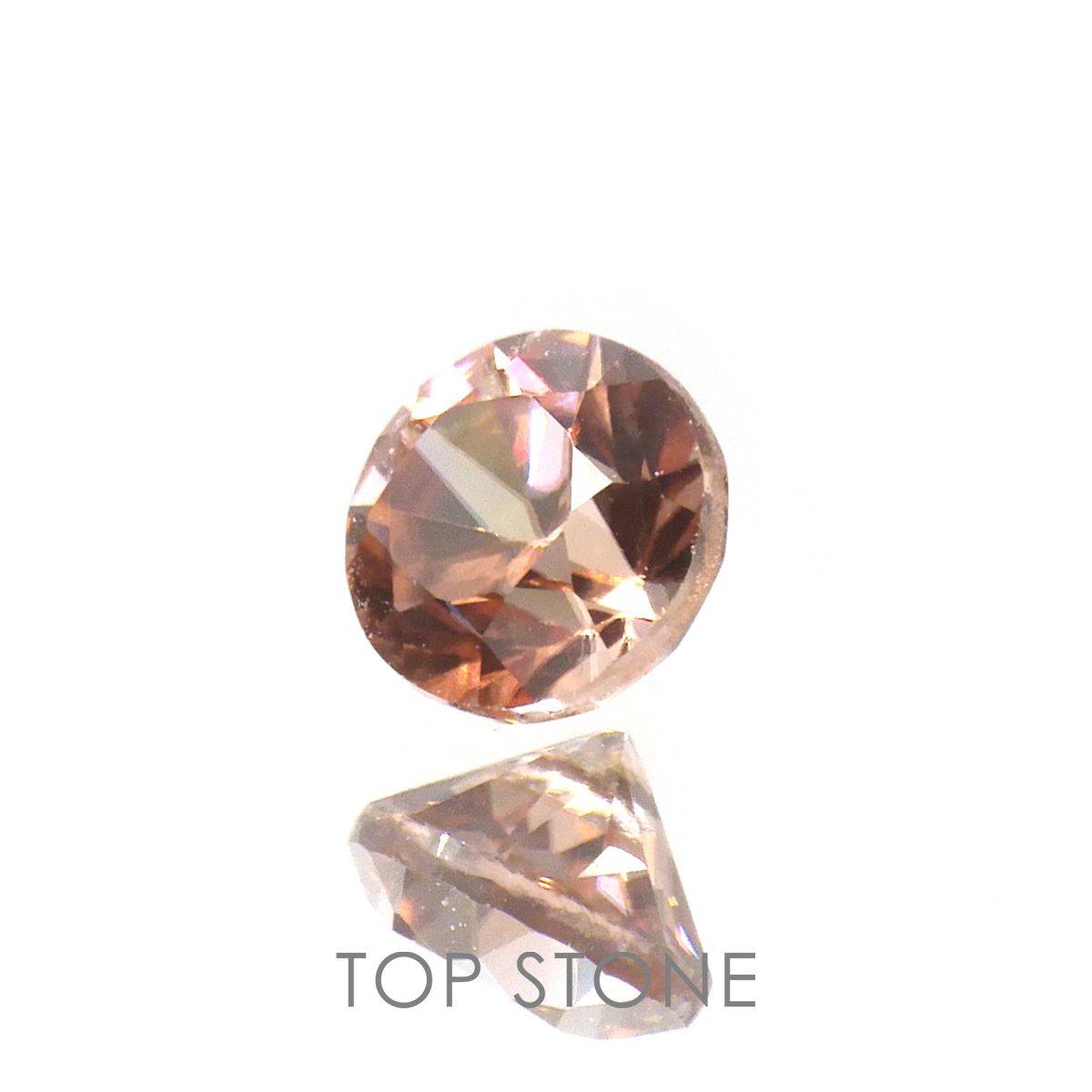 ライトピンクジルコン(宝石名ジルコン)スリランカ/カンボジア産 0.43ct 識別済[220716989]4x4mm前後