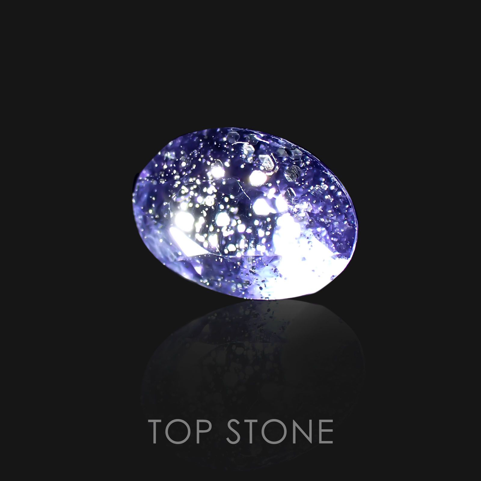アイオライトサンストーン インド・ブラジル産 ルース 0.67ct[21018917]6.7×4.9mm前後