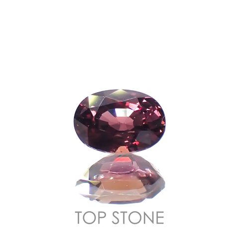 カラーチェンジサファイア非加熱(宝石名カラーチェンジ・サファイア)タンザニア産 0.44ct 識別済[230320841]4.9x3.4mm前後