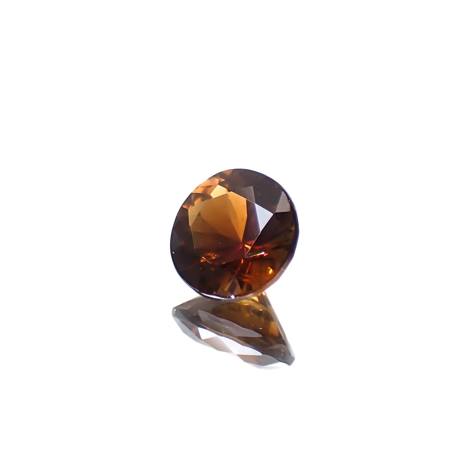 パーガサイト(宝石名パーガサイト)マダガスカル産 0.856ct ソ付(彩珠)[250430294]6.3x6.1mm前後