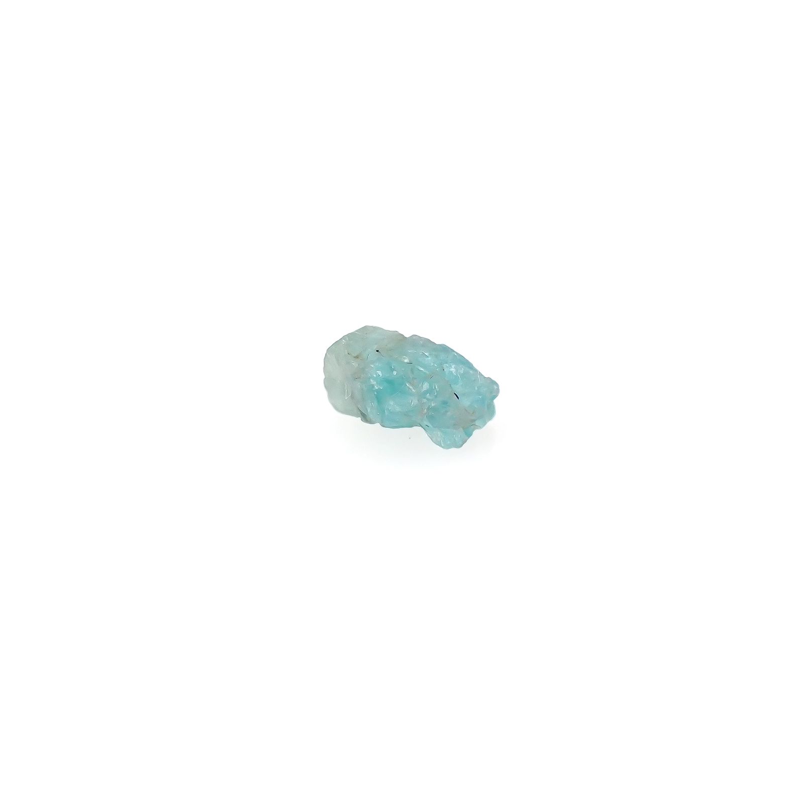パライバトルマリン 原石 ブラジル・パライバ州バターリャ鉱山産 0.48ct[240327001]5.7x4.5mm前後