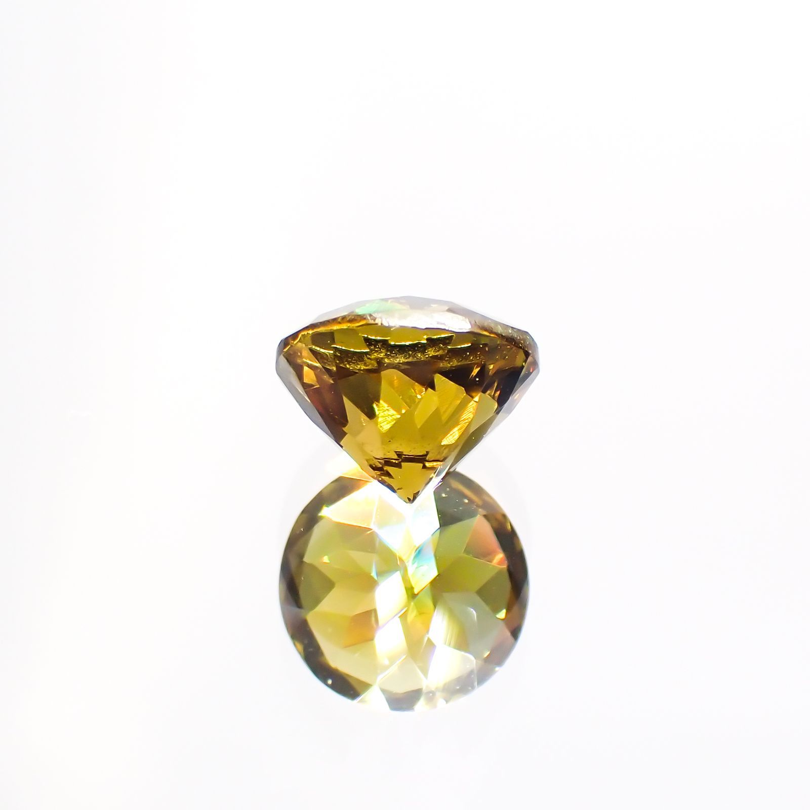 グロッシュラーアンドラダイトガーネット(宝石名グロッシュラー/アンドラダイト・ガーネット)ナミビア産 1.80ct 識別済[220114304]7x7mm前後