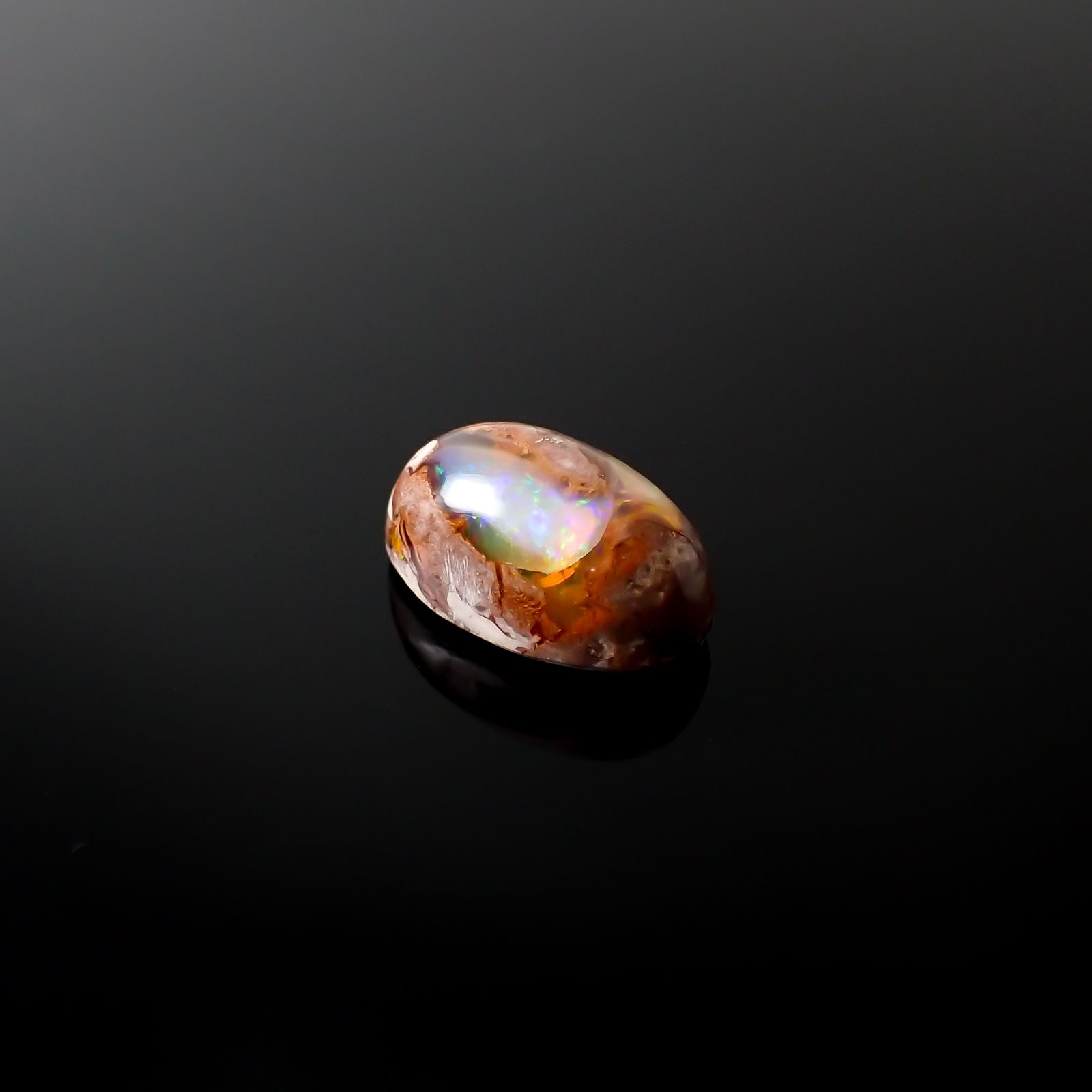 カンテラオパール メキシコ産 4.49ct[240125303]13.6x8mm前後